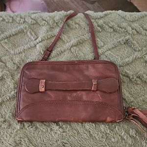 We The Free Traveler Leather Crossbody Wallet